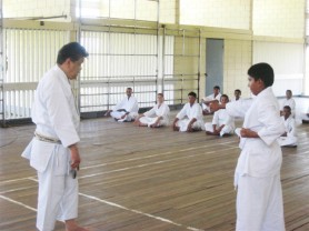 Master Frank Woon-A-Tai at ARMS Dojos in Essequibo 