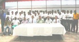 Participants in the National Cricket Academy 