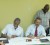 Vice-Chancellor of the University of Guyana, Professor Lawrence Carrington, left, signs the Memorandum of Agreement (MOU) with MACORP’s General Manager, Jorge Medina. 