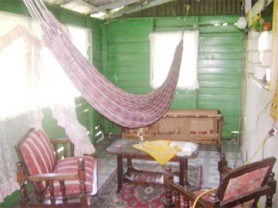 A section of the shack that Rorhema Dookie was reportedly held in. 