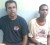 Remand prisoners Rajin Persaud (left) and Suresh Hardowar at the public hospital yesterday. 
