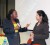 Former CNN news anchor Tumi Makgabo (left) chats with Trinidadian media consultant Dr Krishendaye Rampersaud.  