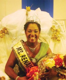 Twenty-nine-year-old Excellence Dazzell was on Saturday night crowned the new Miss Renaissance queen. Many who turned up at the National Culture Centre felt that based on the final question alone first runner-up Pamela Atwell was the clear winner. Many persons voiced their displeasure but that did not take away from the radiant Dazzell, who changed her named from Osiea to Excellence by deed poll earlier this year following a dream. She continued to smile and enjoy her crowning. Atwell, a counsellor at the Ministry of Human Services & Social Security, may not have been the favourite from the word go but she stole the hearts of those in the audience following her final answer. Dazell, the administrator of Philbert London Ministries, is seen radiantly smiling in this photograph minutes after she was crowned queen. (Zoisa Fraser photo)