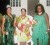 Renaissance Queens’ row: From left: Evette Wilson (2003); Audrey Barkie (2004); Excellence Dazzell (2009); Simone Beckles (2007) and Quacy Mc Gowan (2008) just after Dazzell was crowned on Saturday night.  