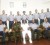 Some of the young officers (standing) with (seated from left) principal instructor Lieutenant Marlon Chichester, Colonel Bruce Lovell, Commodore Gary Best, Commander Gregory George and midshipman Nigel Backer.   