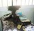 A desk in the first form teachers’ staffroom that was set afire early yesterday morning.