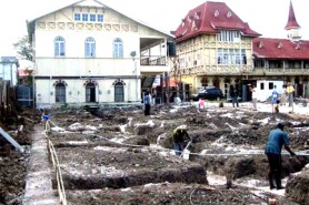 The foundation for the family court being laid in the compound of the Supreme Court of Judicature. (GINA photo)