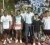 Some of the competitors of the season-ending Banks DIH Limited Masters Invitational lawn tennis tournament at the Le Meridien Pegasus Hotel courts on Friday.  