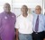 In this Orlando Charles photo, Dennis Hunte (centre) poses with President of the Special Olympics Guyana, Affeeze Khan (right), and National Director, Wilton Spencer.