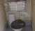 One of the toilets in the female section of the sanitary block at the school.