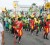 Revellers from the Ministry of Agriculture float on Mashramani Day. The medium-sized float tramped down the road under the theme “Guyana the food basket of the Caribbean” with costumes designed by George Chan.