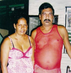 Hansraj Samaroo and his wife Kumarie in happier times