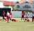 The West Indies team undergoing strength training at the Demerara Cricket Club ground in Queenstown yesterday. (Orlando Charles photo)