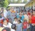 President Bharrat Jagdeo surrounded by Wakenaam residents and school children during the visit. (GINA photo)