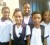 Students of the Smith Memorial Primary: From left are Ryan Prince, Shawntay Beir, Cristen Samuels, Michael Baksh and Faition Collins. 