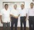 From left: Chairman of GuySuCo Dr. Nanda Gopaul, outgoing CEO Errol Hanoman, new CEO  Paul Bhim and Minister of Agriculture Robert Persaud. (GuySuCo photo)