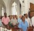 A section of the congregation at yesterday’s Memorial Service for Ken de Abreau held at the Church of the Immaculate Conception, Brickdam.
