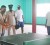 Assistant Commissioner, David Ramnarine, takes the first serve of the Guyana Police Force Inter Division and Branches Table Tennis Competition.