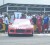 A frustrated Mark Vieira (Immediate right of car) is helpless as his car is stuck on the Clubhouse turn at Sunday’s race meet.