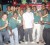 The national men’s rugby Sevens team members pose with their gold medals and  President of the Guyana Olympic Association K.A Juman Yassin (Centre) (Orlando Charles Photo)