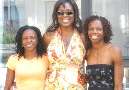Guyana’s best: June Griffith (centre) with Marian Burnett and Aliann Pompey