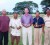 Winner of the Demerara Mutual Fire and Life Insurance Company Medal Play golf Tournament Williams Walker, centre is flanked by Imran Khan, left and Bolaram Deo. At extreme left is Clifford Reis while Patrick Prashad is at right.   
