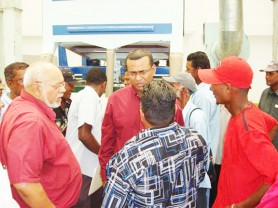 Donald Ramotar at a Ministry of Agriculture function in July 2008