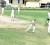 Left arm pacer Andre Stoll (left) has Police batsman Raul Brown caught at first slip on Sunday at the Eve Leary ground. (Orlando Charles photo)  