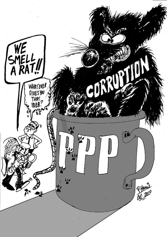 Corruption cartoon - Stabroek News