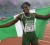 Nigeria's Osayemi Oludamola celebrates after the women's 100 metres final during the Commonwealth Games in New Delhi October 7, 2010