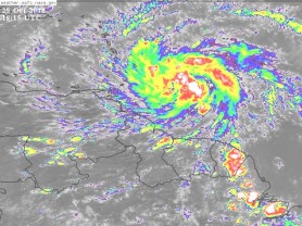 The latest map showing the storm