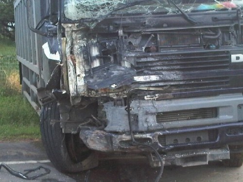The truck that was involved in the accident. (David Razack photo)