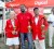  Digicel’s CEO Gregory Dean centre with the male and female winners Roy Cummings and Rita Heikens.
