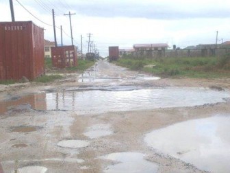 This photo was submitted by Jamella Chesney. She wrote - "I hope this photo captures your attention. This is the 3rd Avenue of the Diamond Housing Scheme on the East Bank Demerara. Residential?  Doesn't look so..... sigh"