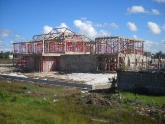 (FILE PHOTO) *ONE* of the houses being built at the new exclusive housing scheme at Sparendaam, ECD.