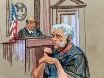 Court sketch of former fugitive Luis Pena Soltren. (New York Daily News)