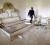 The damaged bedroom of Libyan leader Muammar Gaddafi is seen inside his personal headquarters in Benghazi's airport yesterday.  REUTERS/Suhaib Salem