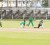 Narsingh Deonarine sweeps during his innings yesterday at the Georgetown Cricket Club (GCC) ground, Bourda. (Orlando Charles photo)