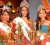 Newly crowned Miss India Worldwide Guyana Roshini Boodhoo is flanked by first runner-up Shivanie Latchman (left) and second runner-up Divya Sieudarsan. The pageant was held on Friday night at the National Cultural Centre.