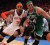 Paul Pierce and the Boston Celtics managed to hold off Carmelo Anthony’s New York Knicks on Sunday.