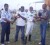 Champion jockey Colin Ross, second right, receives his prize from Partrick Davis of the Guyana Horse Racing Association (GHRA) while champion trainer R. Ramroop (centre) of the Jumbo Jet Stables receives his accolade from Lionel Moonsammy at left of the PMTC.