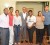 President Bharrat Jagdeo (centre) and the final year University of Guyana Communication Studies students. (GINA photo)