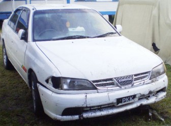  The car PKK 6296, which was involved in the accident.