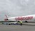 In this photo taken May 17, 2011 a REDjet airliner is seen before its departure from Cheddi Jagan International Airport.