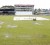 The familiar sight of water-logged Bourda outfield during the abandoned first day play yesterday. (Orlando Charles Photo)