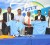 Representatives of GT&T, the GRFC and the GFF display the new referees uniforms at the signing ceremony on Thursday.