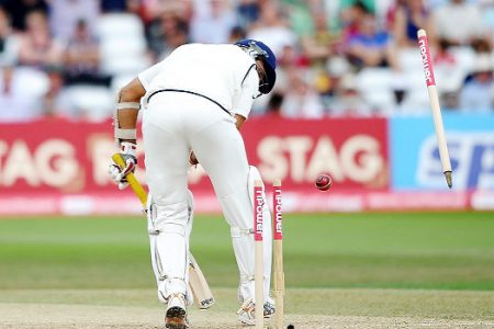 VVS Laxman was undone by a peach from James Anderson.