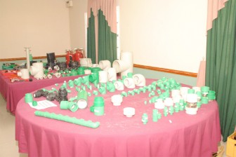 A display of Global Hardware’s PPR pipe fittings
