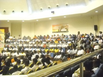 A section of the audience in the main auditorium.