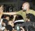 Saif Al-Islam, son of Muammar Gaddafi, greets supporters in Tripoli yesterday. Saif told journalists that Libya, which has been largely overrun in the past 24 hours by rebel forces seeking to topple his father, was in fact in government hands and that Muammar Gaddafi was safe. REUTERS/Paul Hackett